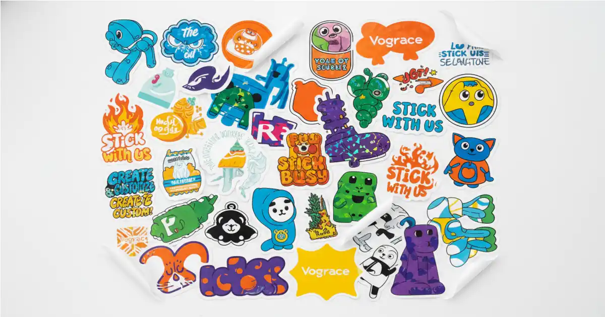 Vograce Sticker Printing – Custom Designs at Low Prices